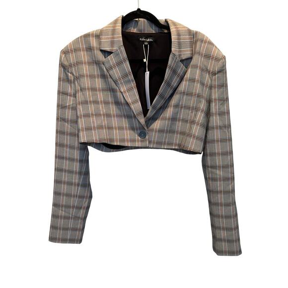 For Love and Lemons Kym Cropped Blazer Size Large NWT - Picture 3 of 6